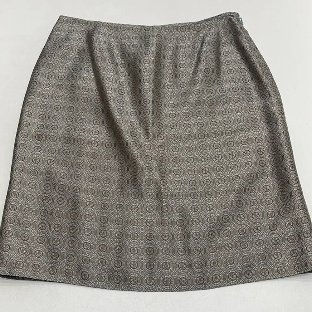 THE LIMITED Women’s 4 Brown Blue Satin Skirt